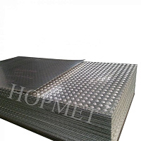 Лист алюминиевый 3х1500х6000, рифление квинтет, марка АМГ2Н2Р в Ижевске цена